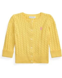Polo Ralph Lauren Kids Mini-Cable Cotton Cardigan (Infant) | Sweaters