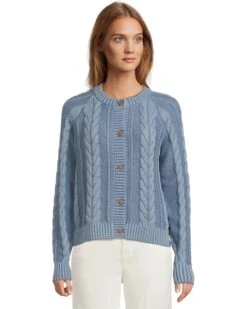 Pendleton Cotton Cable Cardigan | Sweaters