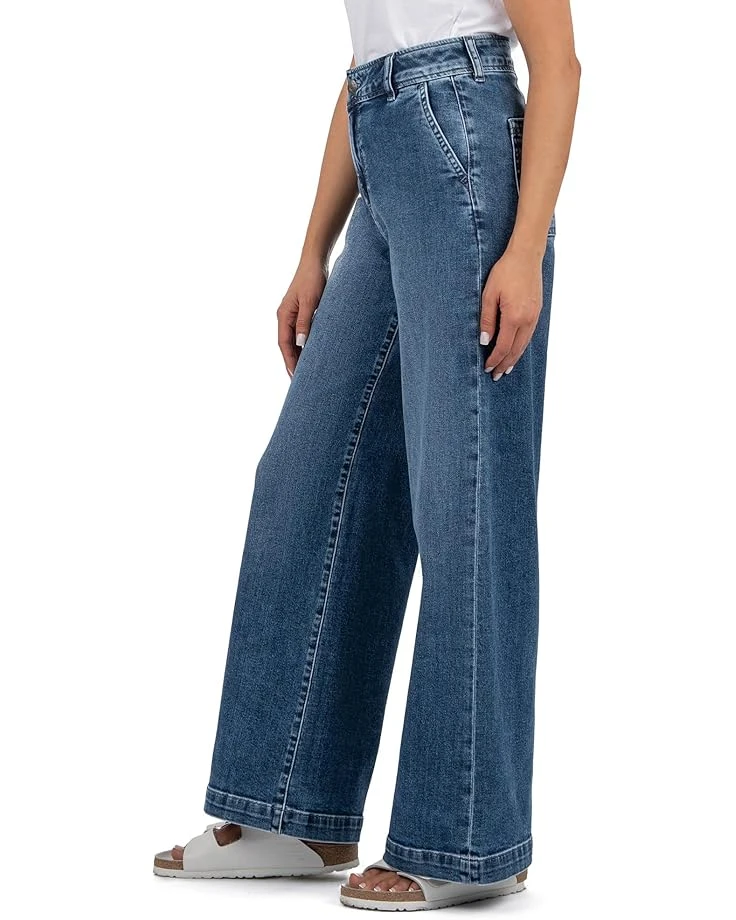 KUT from the Kloth Jean High Rise Wide Leg Slash Front Pockets | Jeans 5 KUT from the Kloth Jean High Rise Wide Leg Slash Front Pockets | Jeans - Image 3