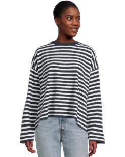 Madewell Long Sleeve Easy Tee (texture) | Shirts & Tops