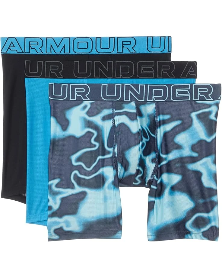 Under Armour 3-pack Performance Tech Mesh Print 6” Boxer Briefs | Underwear 3 Under Armour 3-pack Performance Tech Mesh Print 6” Boxer Briefs | Underwear