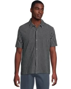 Vince Boucle Short Sleeve Button Down Shirt | Shirts & Tops