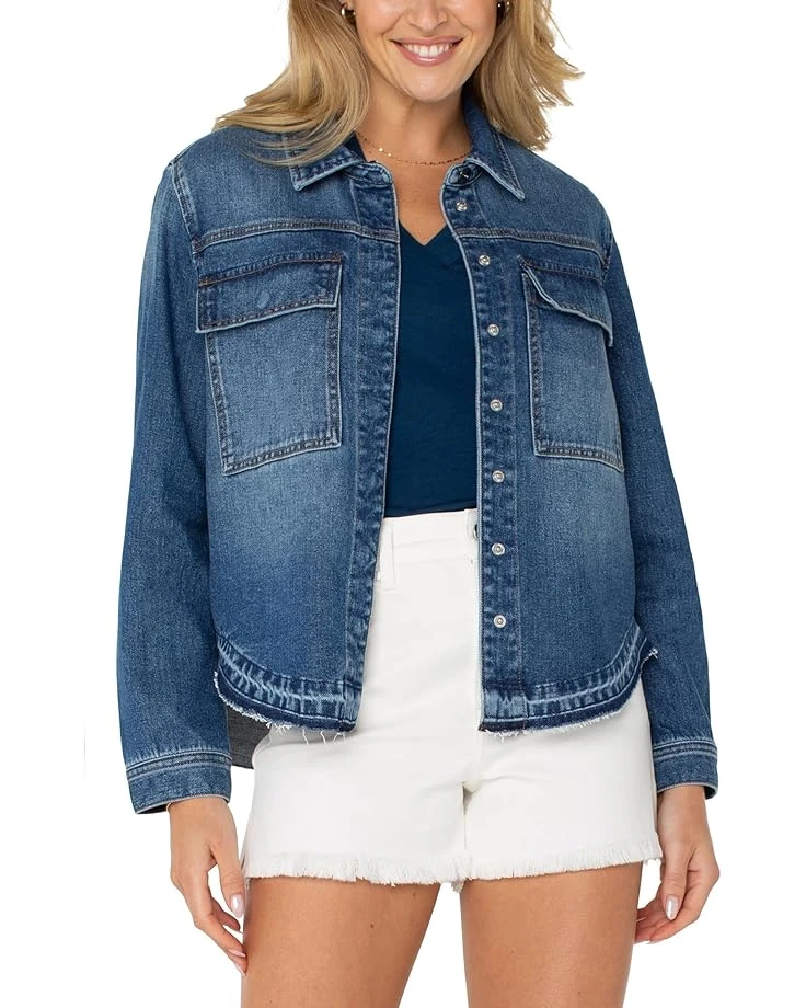 Liverpool Los Angeles Split Back Denim Shirt Jacket | Shirts & Tops 3 Liverpool Los Angeles Split Back Denim Shirt Jacket | Shirts & Tops