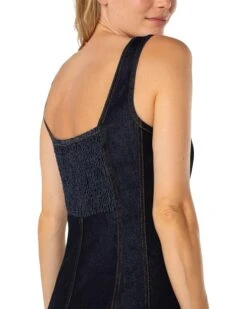 Liverpool Los Angeles Smocked Back Fit And Flare Midi Dress | Dresses -Shoe Vogue Shop 81cjbb2pTbL. AC SR736920