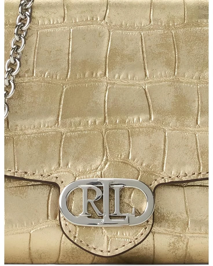 Lauren Ralph Lauren Metallic Embossed Medium Adair Crossbody | Handbags 6 Lauren Ralph Lauren Metallic Embossed Medium Adair Crossbody | Handbags - Image 4