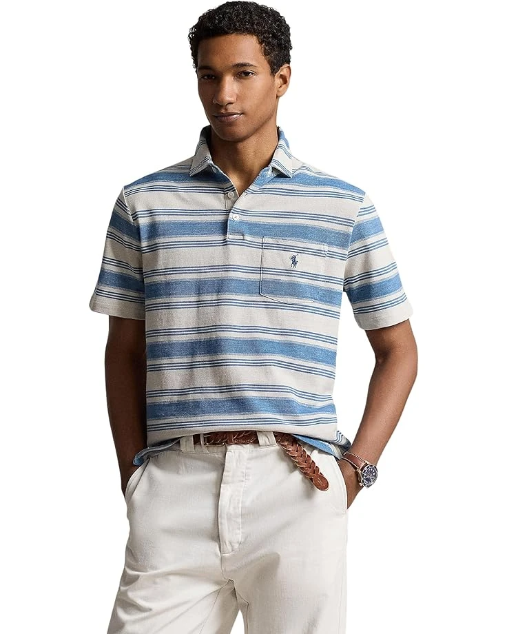 Polo Ralph Lauren Classic Fit Striped Mesh Polo Shirt | Shirts & Tops 8 Polo Ralph Lauren Classic Fit Striped Mesh Polo Shirt | Shirts & Tops - Image 6