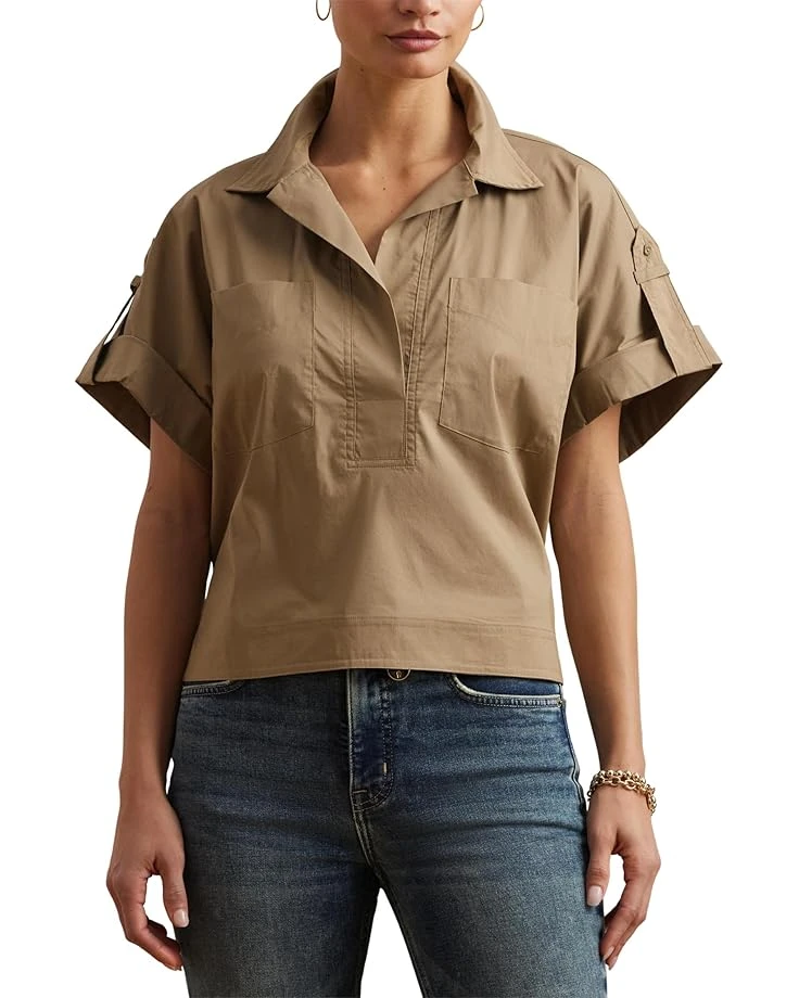 Lauren Ralph Lauren Cotton Blend Short Sleeve Camp Shirt | Shirts & Tops 3 Lauren Ralph Lauren Cotton Blend Short Sleeve Camp Shirt | Shirts & Tops