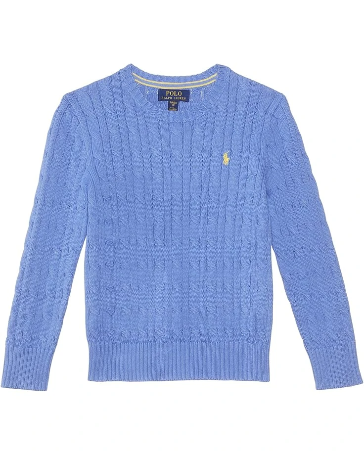 Polo Ralph Lauren Kids Cable-Knit Cotton Sweater (Little Kid/Big Kid) | Sweaters 3 Polo Ralph Lauren Kids Cable-Knit Cotton Sweater (Little Kid/Big Kid) | Sweaters