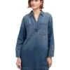 Madewell Long Sleeve Popover Mini Dress in Croswell | Dresses -Shoe Vogue Shop 81kLaxcEOL. AC SR736920