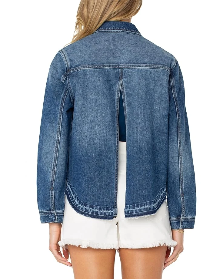 Liverpool Los Angeles Split Back Denim Shirt Jacket | Shirts & Tops 4 Liverpool Los Angeles Split Back Denim Shirt Jacket | Shirts & Tops - Image 2