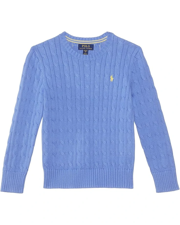 Polo Ralph Lauren Kids Cable-Knit Cotton Sweater (Big Kid) | Sweaters 3 Polo Ralph Lauren Kids Cable-Knit Cotton Sweater (Big Kid) | Sweaters