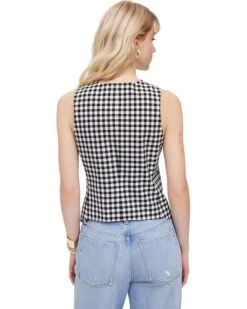 Madewell Bayley Vest - Gingham Suiting | Coats & Outerwear -Shoe Vogue Shop 81lvsfF4UQL. AC SR736920