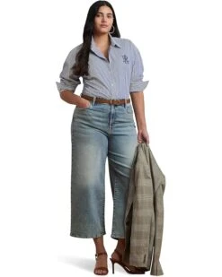 Lauren Ralph Lauren Plus Size Kotta Long Sleeve Button Front Shirt | Shirts & Tops -Shoe Vogue Shop 81mtZmlCyOL. AC SR736920