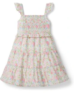 Janie and Jack Flutter Sleeve Ditsy Floral Dress (toddler/Little Kid/Big Kid) | Dresses