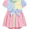Polo Ralph Lauren Kids Striped Cotton Fun Shirtdress & Bloomer (Infant) | Dresses