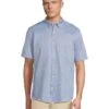 Johnston & Murphy Short Sleeve XC Flex Birdseye Geo Print Button Front Shirt | Shirts & Tops -Shoe Vogue Shop 81pcSSJHtZL. AC SR736920