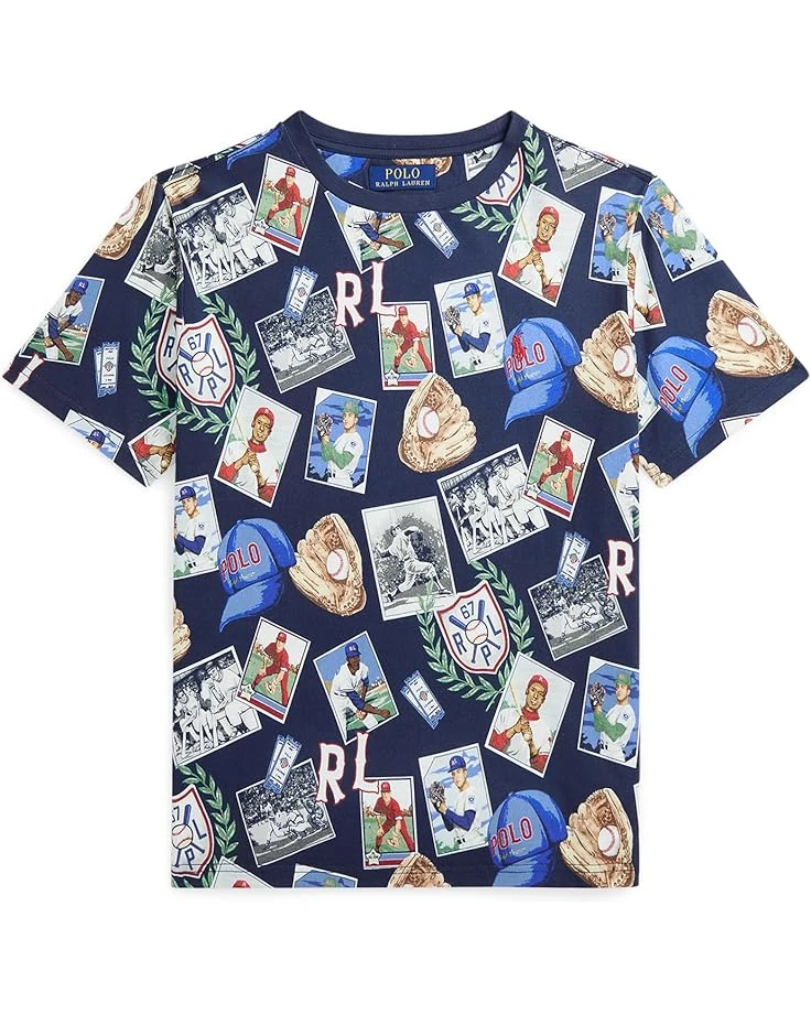 Polo Ralph Lauren Kids Baseball-Print Cotton Jersey Tee (Big Kid) | Shirts & Tops 3 Polo Ralph Lauren Kids Baseball-Print Cotton Jersey Tee (Big Kid) | Shirts & Tops