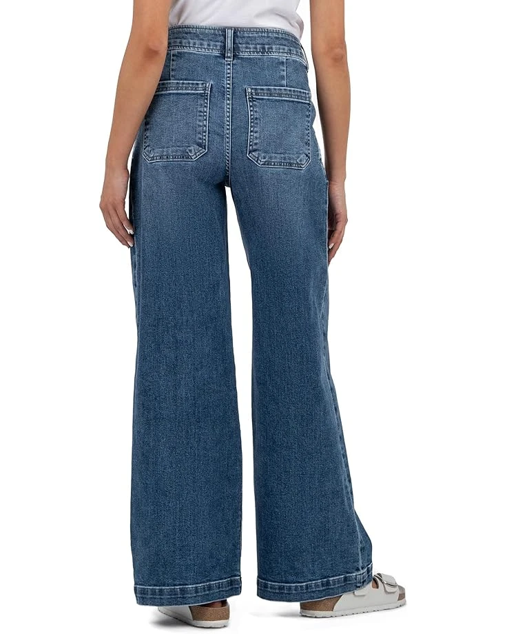 KUT from the Kloth Jean High Rise Wide Leg Slash Front Pockets | Jeans 4 KUT from the Kloth Jean High Rise Wide Leg Slash Front Pockets | Jeans - Image 2