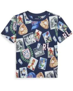 Polo Ralph Lauren Kids Baseball-Print Cotton Jersey Tee (Toddler/Little Kid) | Shirts & Tops