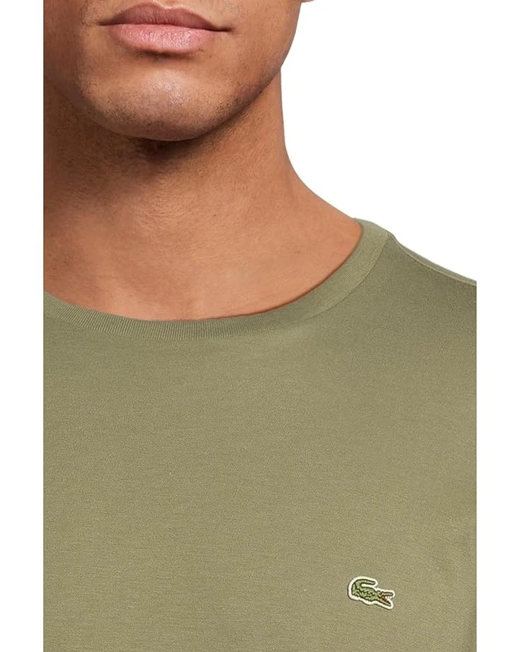 Lacoste Monochrome Cotton Pima Jersey Crew Neck T-shirt | Shirts & Tops 6 Lacoste Monochrome Cotton Pima Jersey Crew Neck T-shirt | Shirts & Tops - Image 4