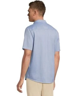 Johnston & Murphy Short Sleeve XC Flex Birdseye Geo Print Button Front Shirt | Shirts & Tops -Shoe Vogue Shop 81vzGwx94L. AC SR736920