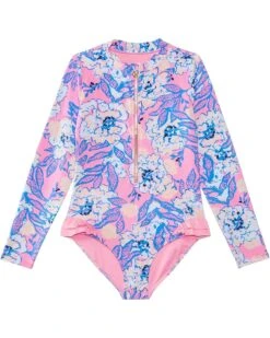 Lilly Pulitzer Kids Denning Rashguard Upf 50+ (Toddler/Little Kids/Big Kids) | Swimwear