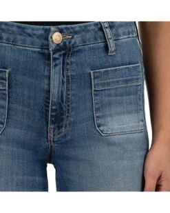 KUT from the Kloth Meg High Rise Wide Leg W Patch Pockets Regular Hem | Jeans -Shoe Vogue Shop 911ML3uEghL. AC SR736920