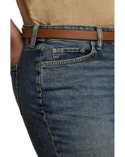 Lauren Ralph Lauren Plus Size Mid-Rise Straight Ankle Ankle Straight | Jeans -Shoe Vogue Shop 918oHg YMyL. AC SR736920