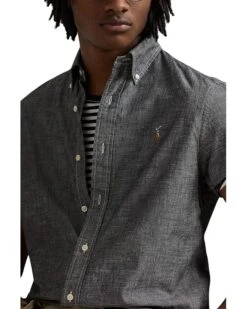 Polo Ralph Lauren Classic Fit Chambray Shirt | Shirts & Tops -Shoe Vogue Shop 91gkd5BzHvL. AC SR736920