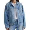 AG Jeans Ramie Oversized Trucker Jacket | Coats & Outerwear -Shoe Vogue Shop 91v4RbjHg9L. AC SR736920