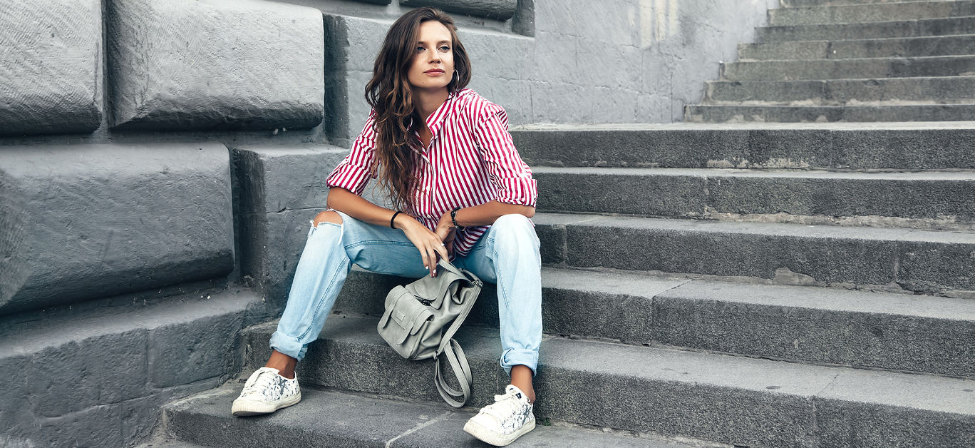 Shoe Vogue Shop -Shoe Vogue Shop bigstock Fashion model wearing ripped b 205808269